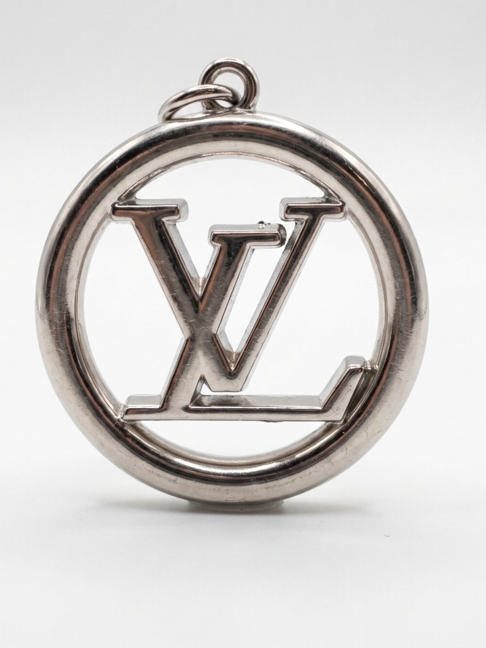Authentic Louis Vuitton Silver LV Circle Charm